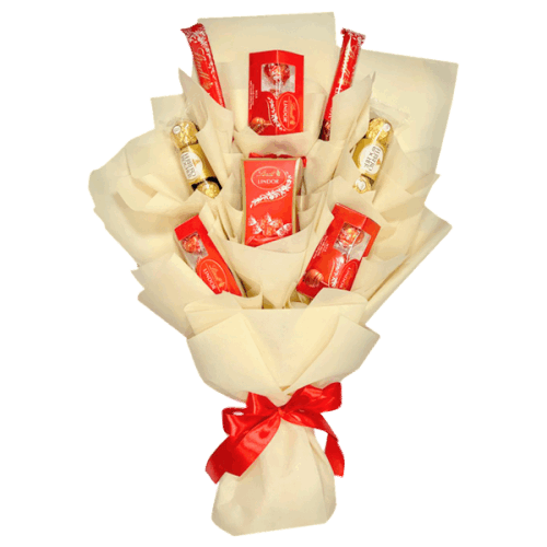 Lindt Chocolates & Ferrero Rocher Bouquet