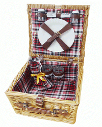 Wicker Picnic Basket for Two
