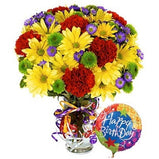 Sunshine Birthday Bloom & Happy Birthday Balloon
